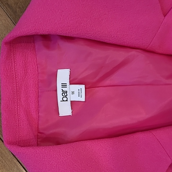 NWT BAR 111 Textured Crepe Faux-Double-Breasted Blazer size 1X - Picture 10 of 11
